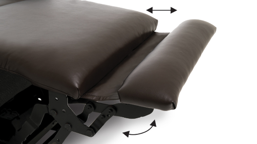 Image of a footrest extension on Vivalift chairs.