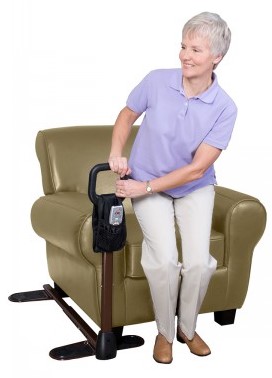 Image of women using couch cane.