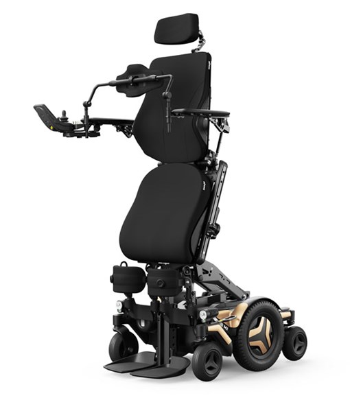M Corpus VS Standing Wheelchair in standing position The M Corpus VS Standing Wheelchair shown in the fully upright, standing position