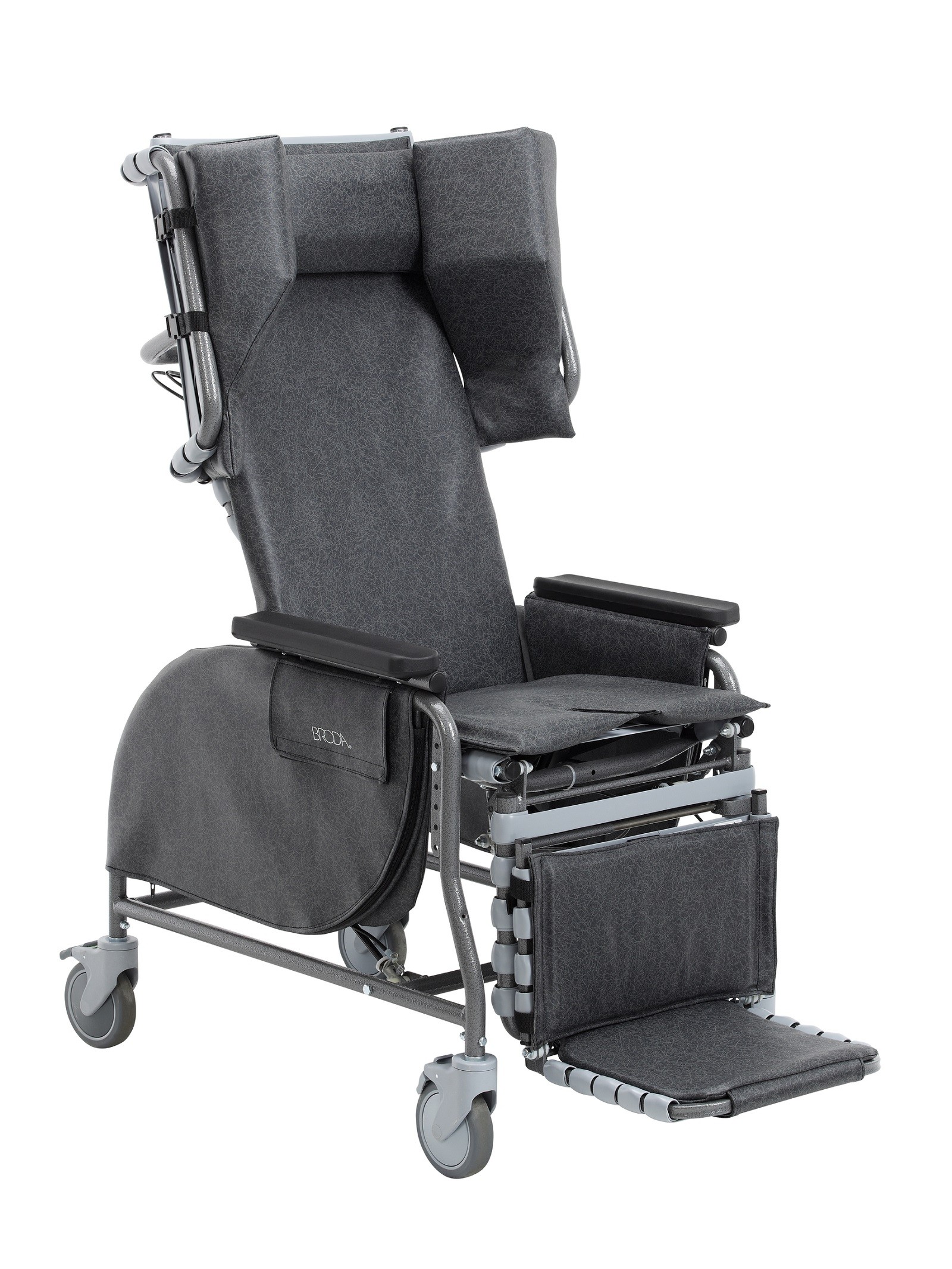 The Broda Midline Positioning Wheelchair in a basic configuration
