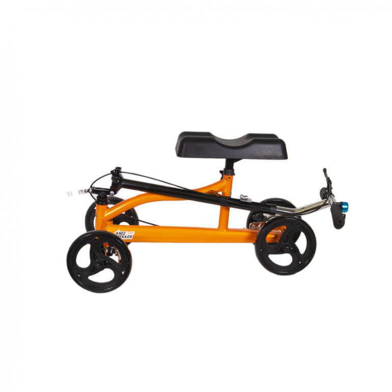 Excape Knee Walker folded, sunkissed metallic orange colour
