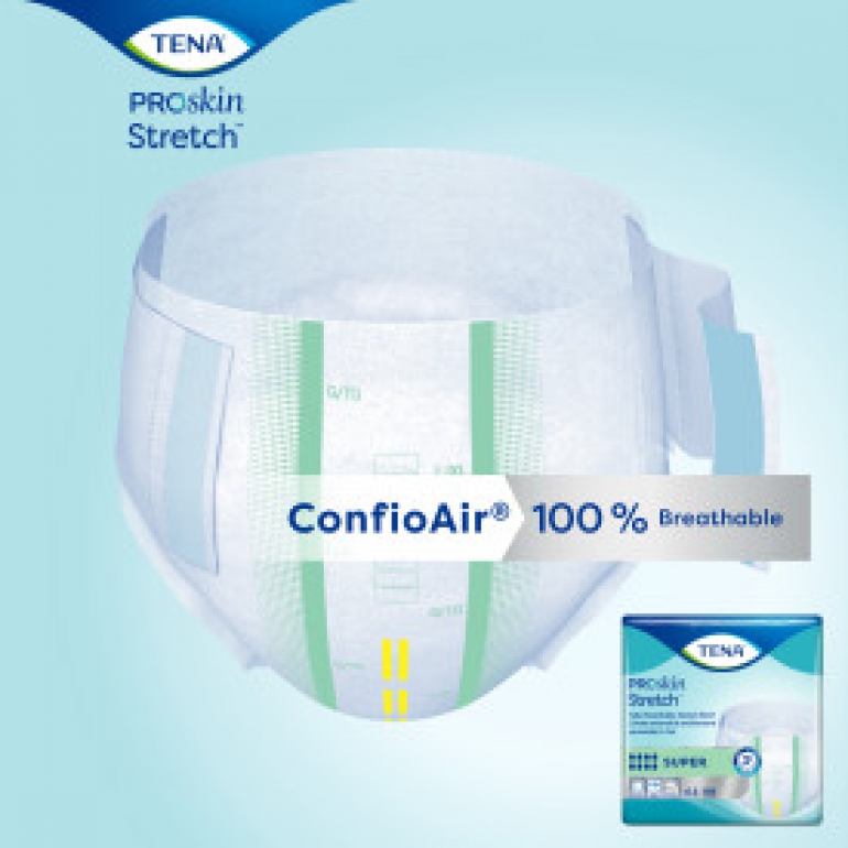 TENA ProSkin™ Stretch Super Incontinence Brief, Heavy Absorbency, Unisex, 2