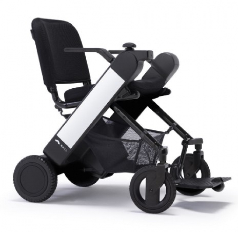 The WHILL Model F Wheelchair in white