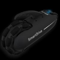 Closeup of Permobil SmartDrive power assist thumbnail