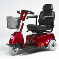 Fortress 1700 3-wheel scooter, red thumbnail