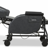 The Broda midline positioning wheelchair in a reclined position thumbnail