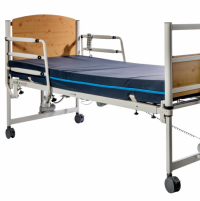 8199 Home Care Bed frame shown with a standard mattress. thumbnail