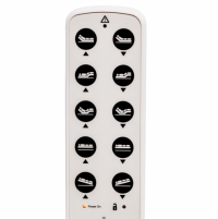 The hand pendant controller for the 8199 Home Care Bed is shown in a close-up thumbnail