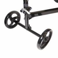 Excursion knee walker front wheel and brake close-up thumbnail