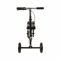 Excursion knee walker, front view, glossy black colour thumbnail