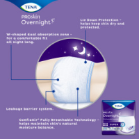 TENA ProSkin Overnight™ Super Protective Incontinence Underwear, Heavy Absorbency, Unisex (L) Info 2 thumbnail