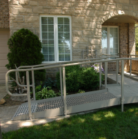 QRamp with handrails side view thumbnail