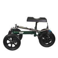 Explorer knee walker, folded, British Racing Green colour thumbnail