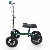 Explorer knee walker, side view, no basket, British Racing Green Colour thumbnail