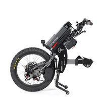 A beauty shot of the Batec Scrambler Electric Handbike, shown from the side. thumbnail