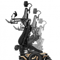 The M Corpus VS wheelchair with multiple overlaid images showing the position options. thumbnail
